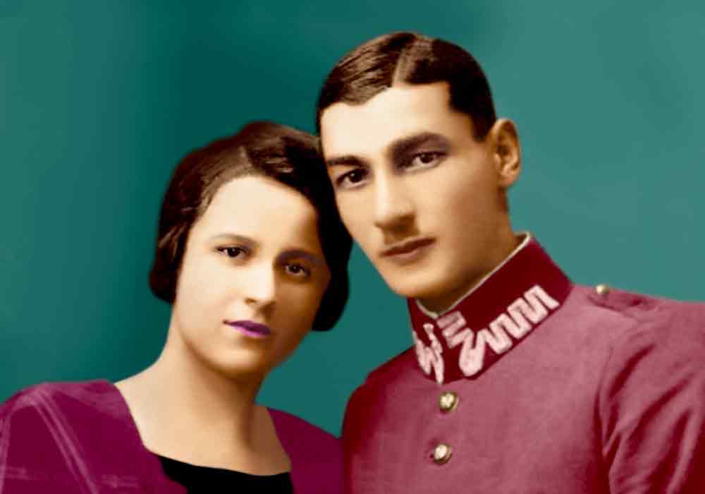 Couple Black and White Photo Colorize after image