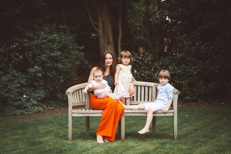 Family In A Bench 