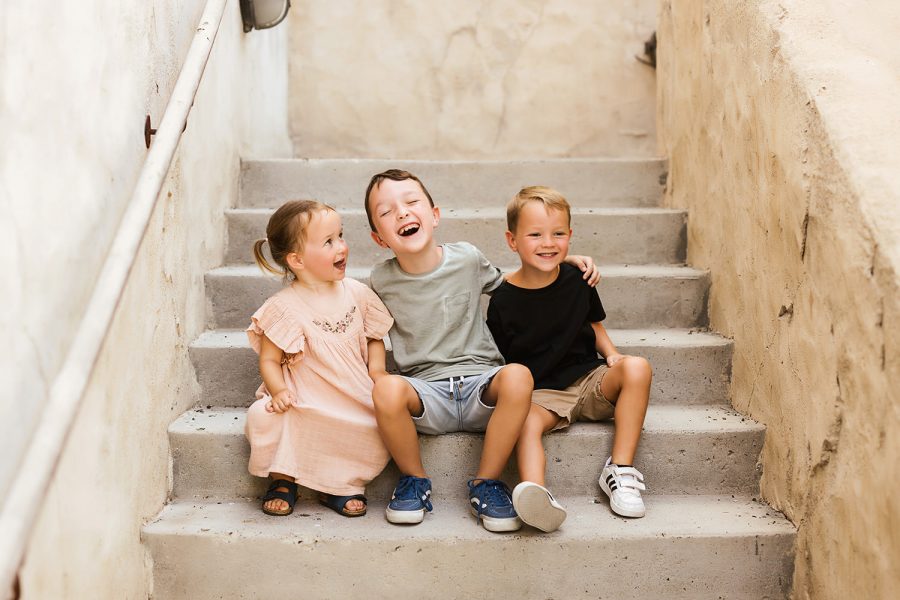 Family In The Stairs 