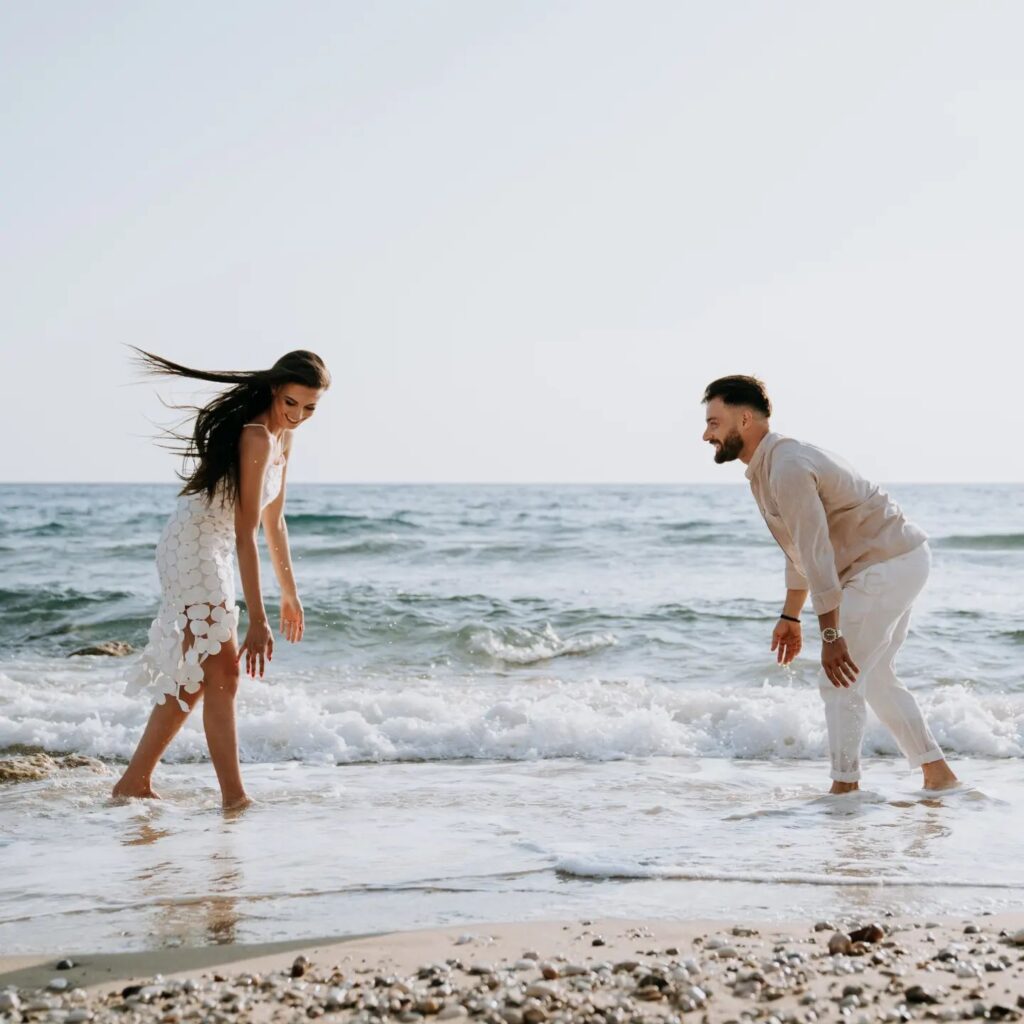 Playing At The Beach