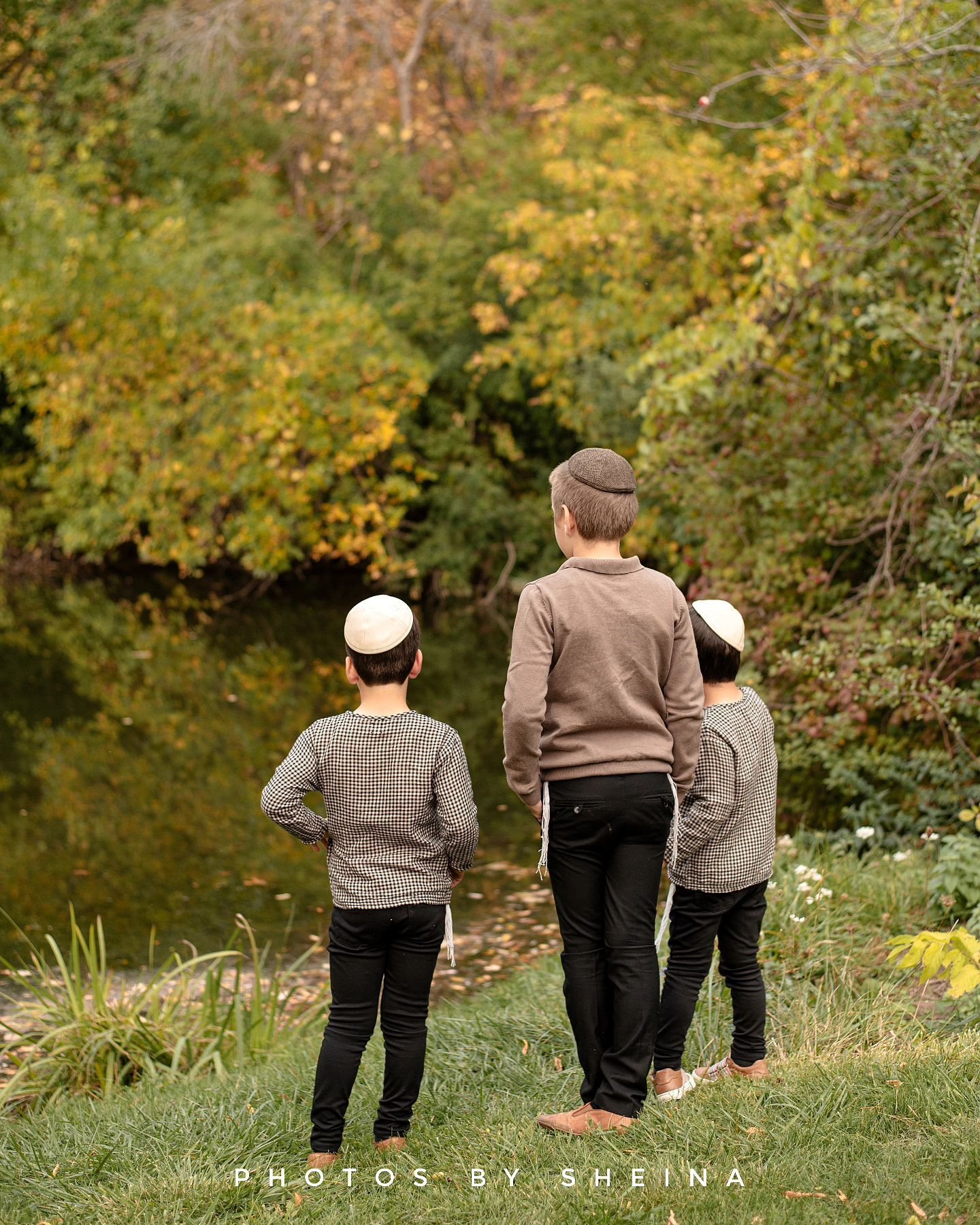 Siblings In Natural Setting