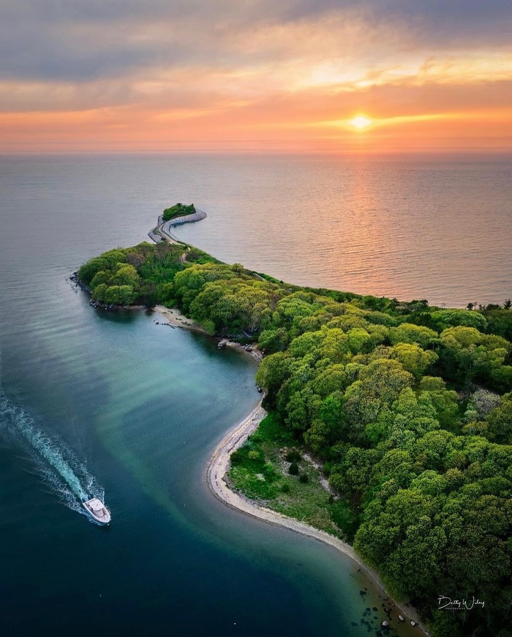 Island Surrounded By Water