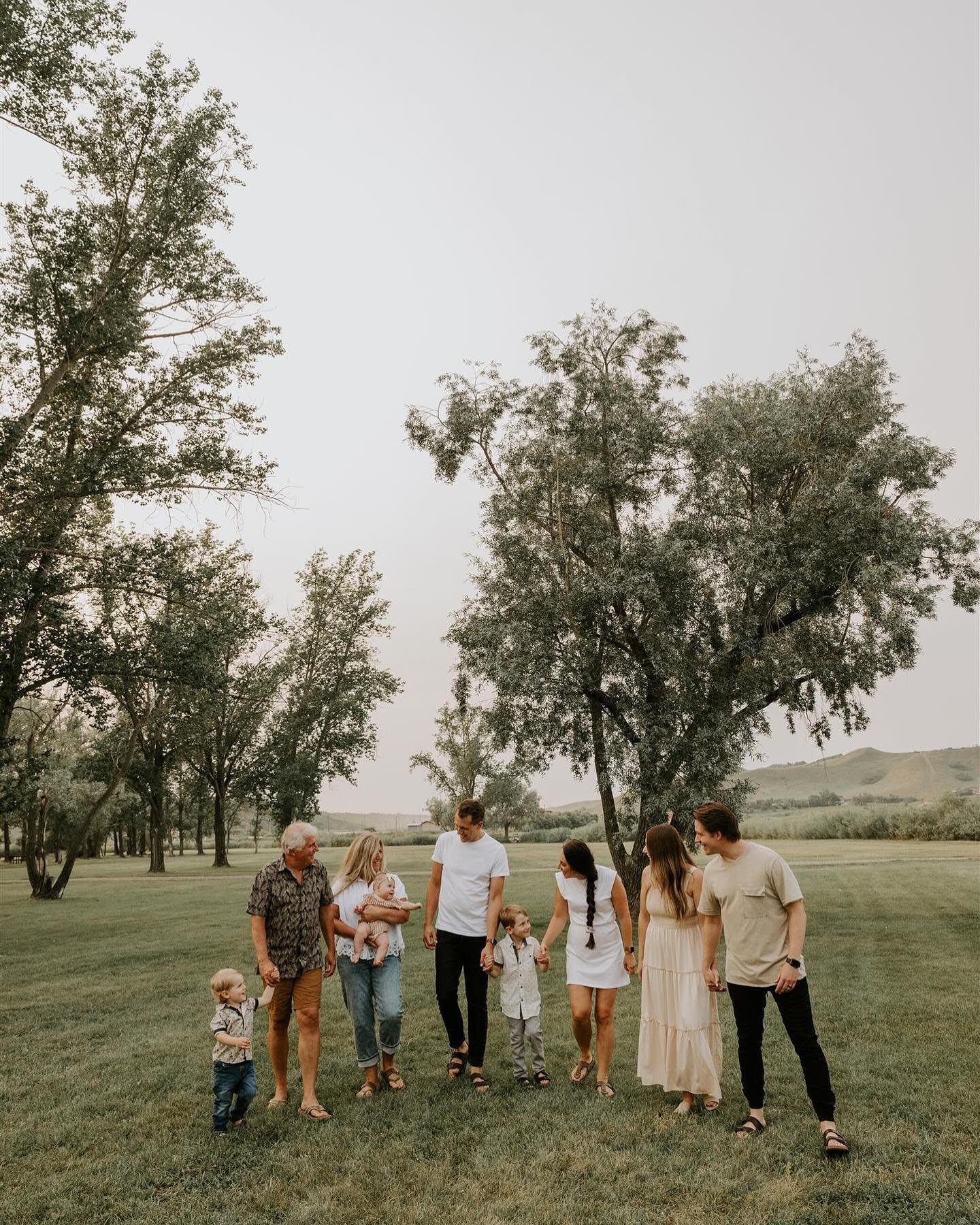 Family Walking Down a Path