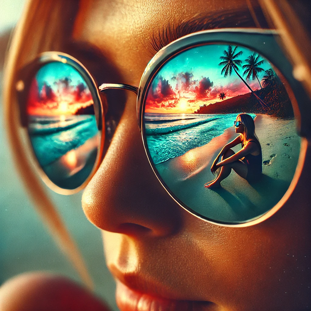 Reflections in sunglasses