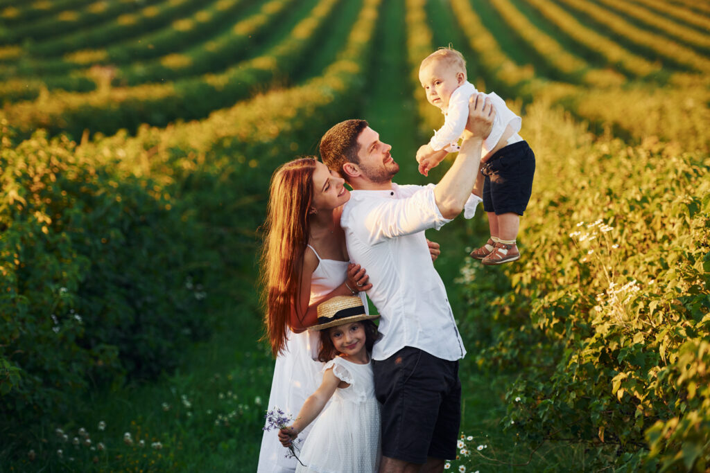 Blooming Gardens for best outdoor family photos