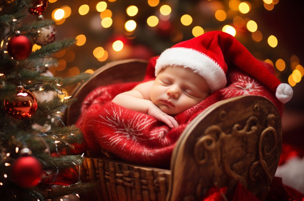 Newborn Christmas Photography