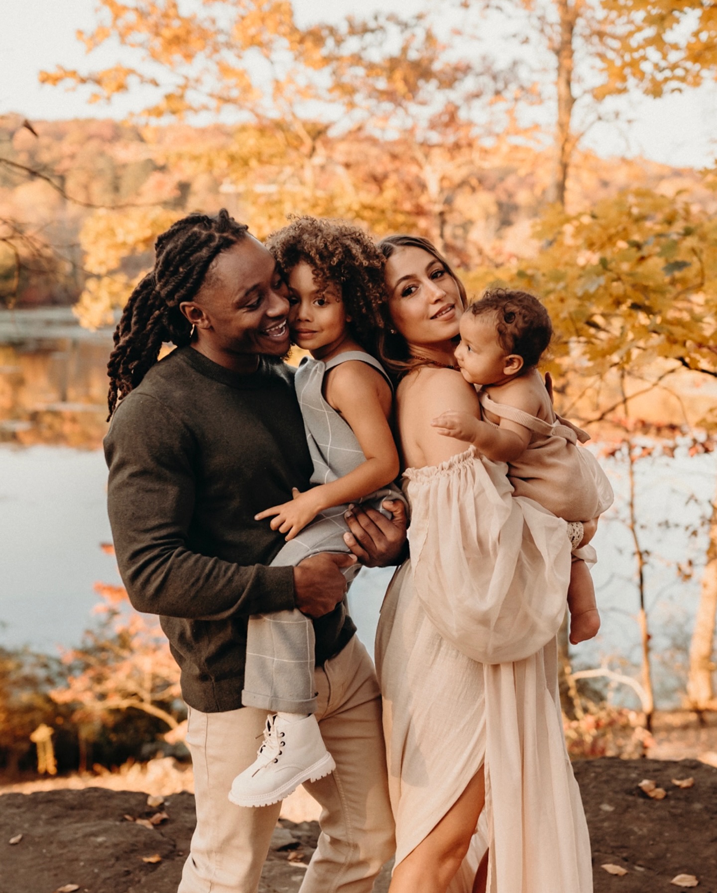 Outdoor Autumn Family Portrait