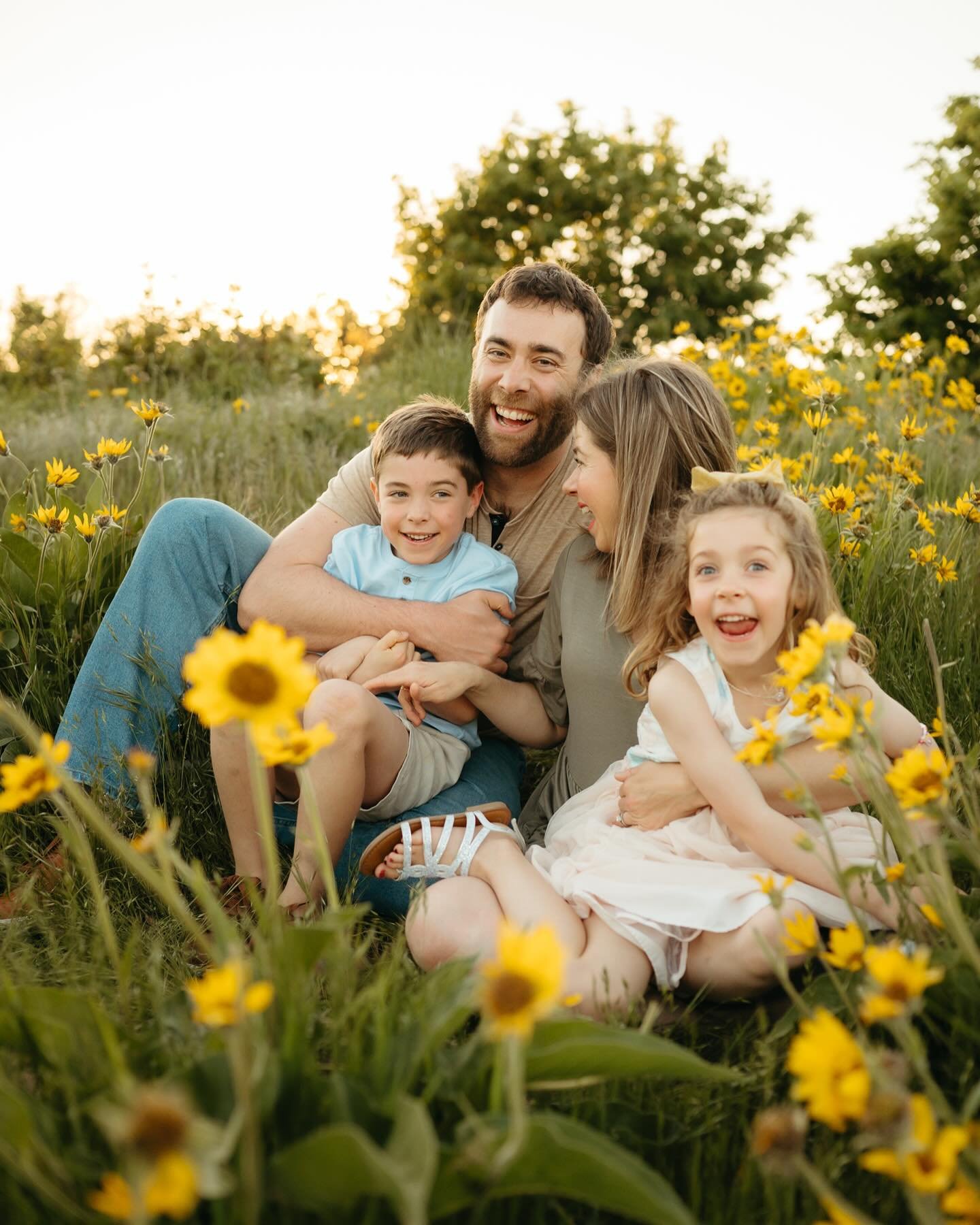 Wildflower Field Family Portrait