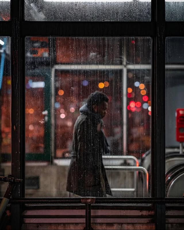 Rainy Reflections in the City