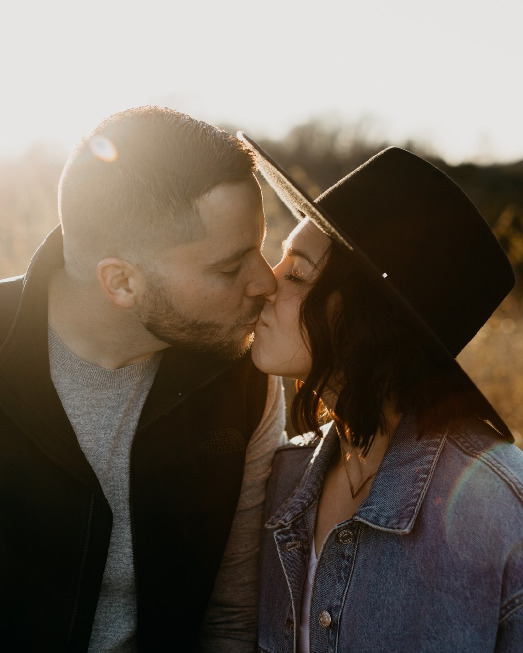 Romantic Sunset Anniversary Portrait