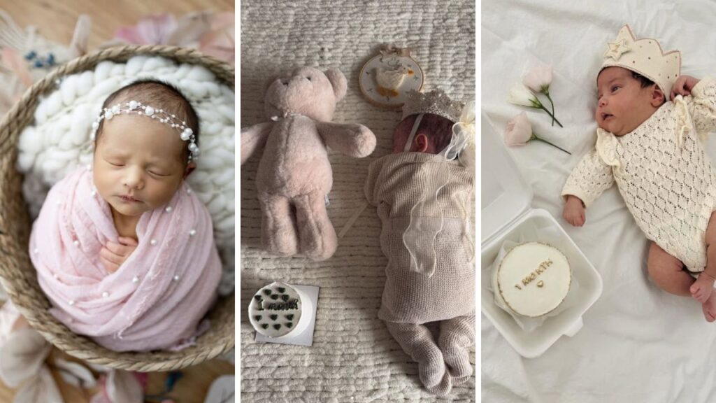 1 month baby photo ideas