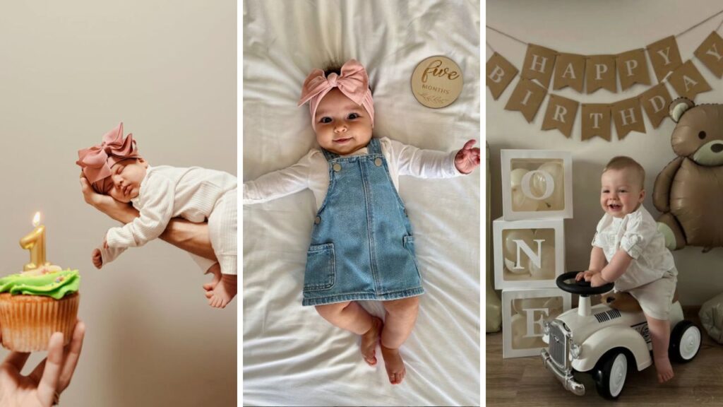 1 to 12 month baby photo idea