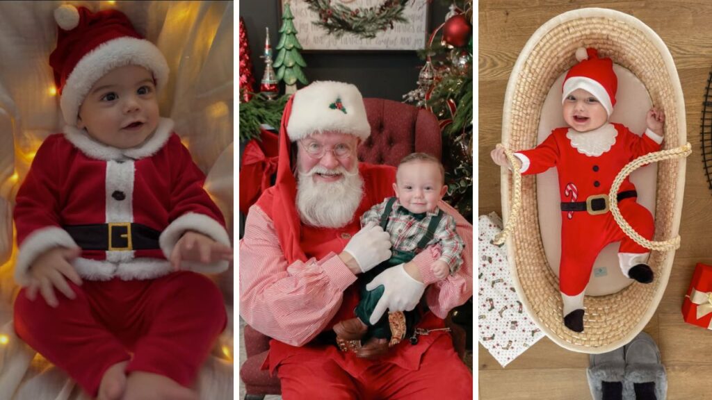 1 year old christmas photo ideas