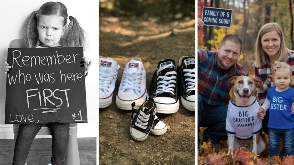 2nd baby announcement photo ideas