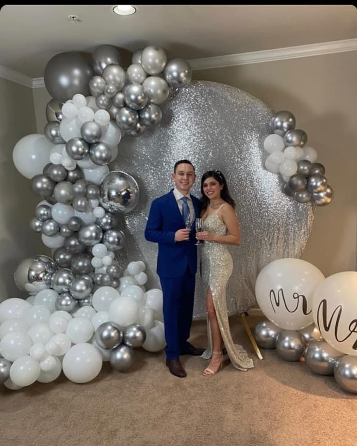 Silver Balloon Walls