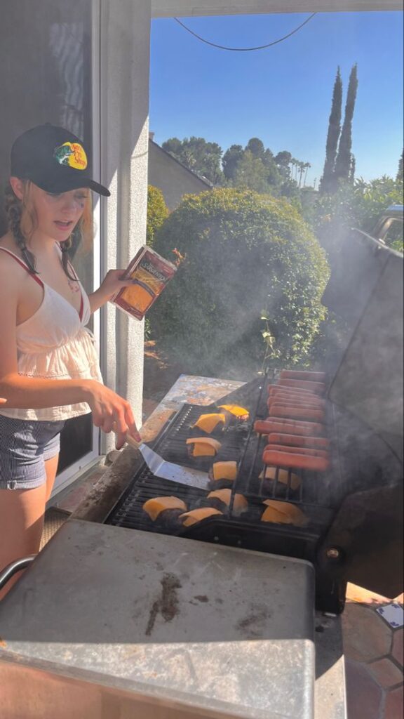 Backyard Barbecue Candid Shot