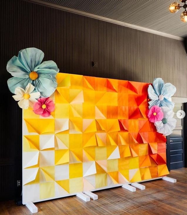 Bold Color Block Backdrop