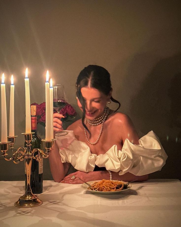 Candlelit Dinner Party Editorial