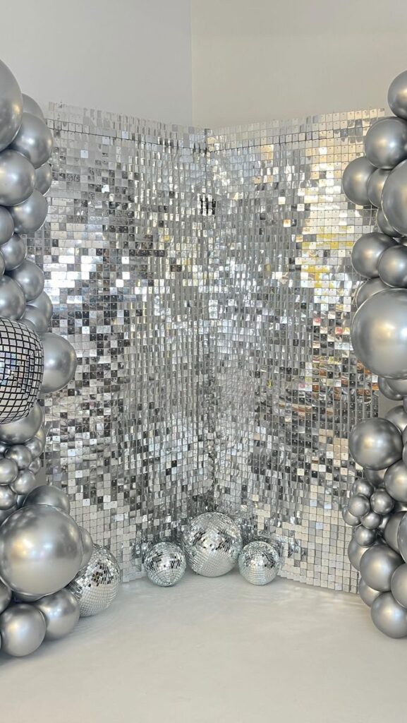 Disco Ball Mirror Backdrop