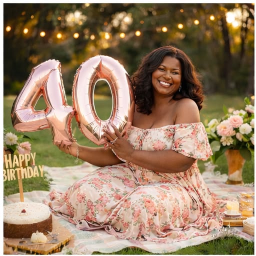 Floral Backdrop Portrait