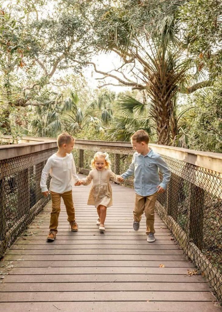 Hand-in-Hand Walking Shot