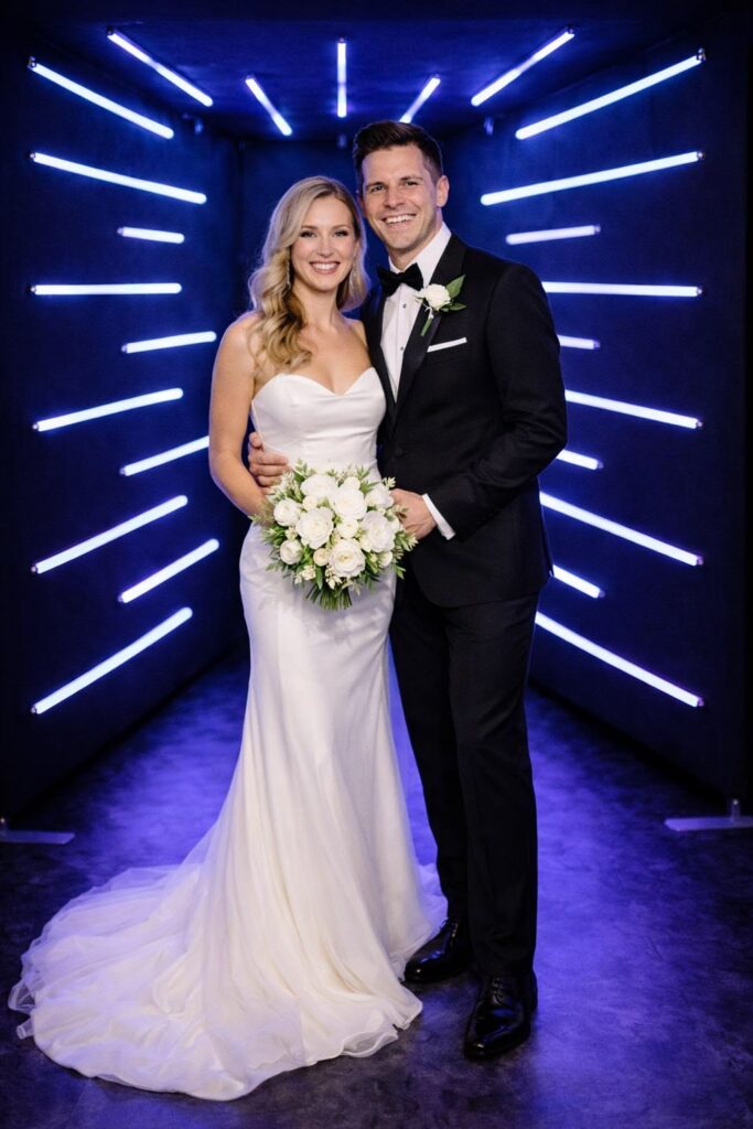 Neon Light Sign Backdrop