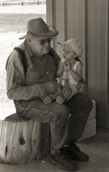 Oldest Holding the Youngest Portrait