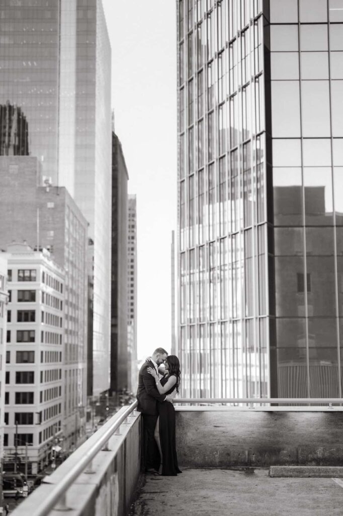 Rooftop City Skyline Shoot