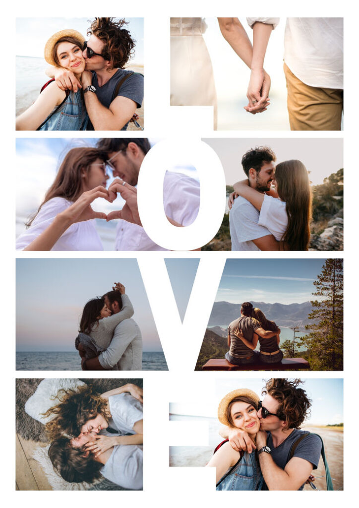 couple photo collage ideas