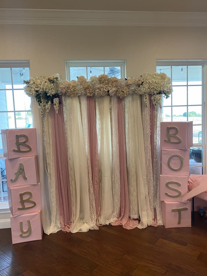baby shower photo backdrop ideas
