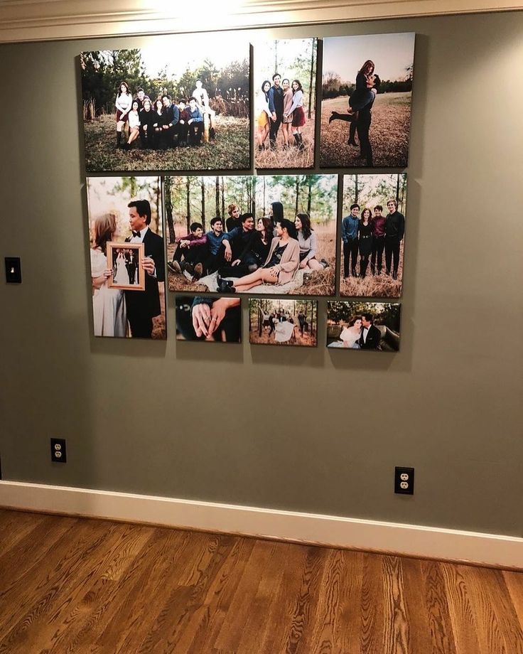 canvas photo wall ideas