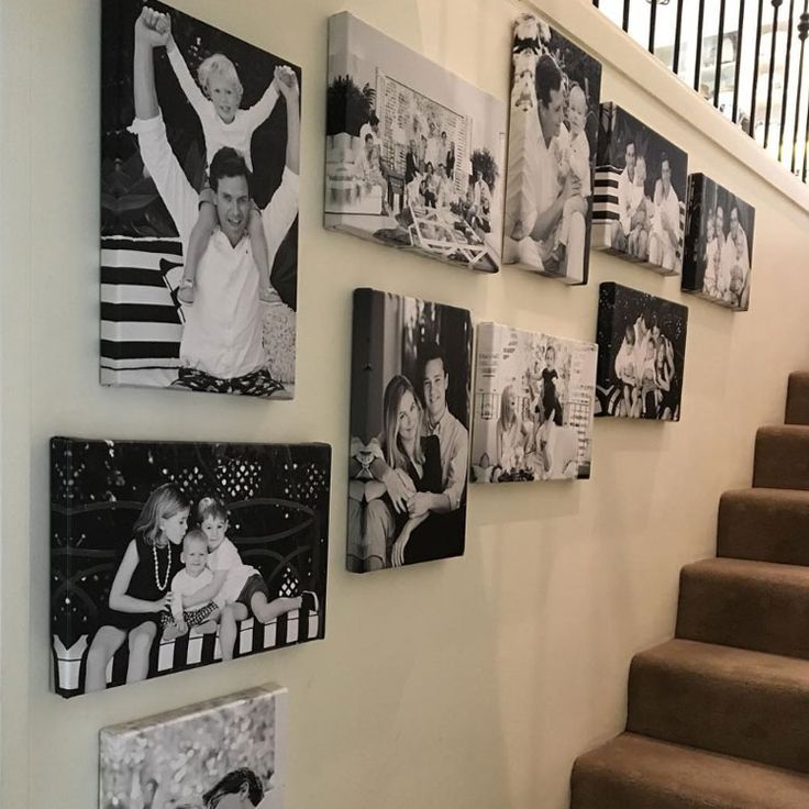 canvas photo wall ideas