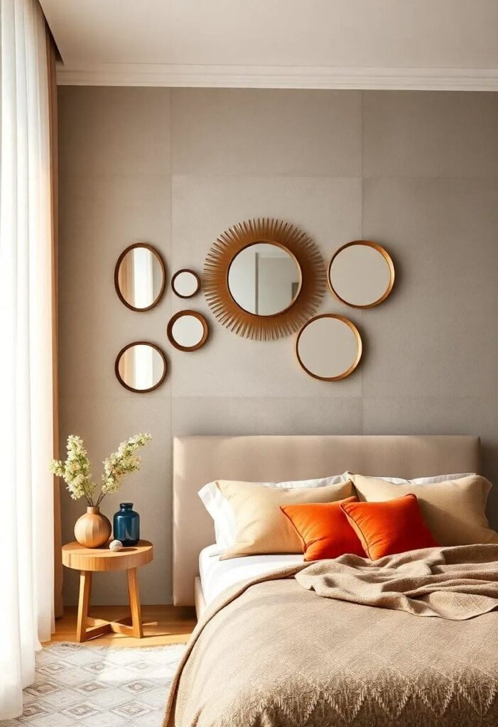 bedroom photo wall ideas