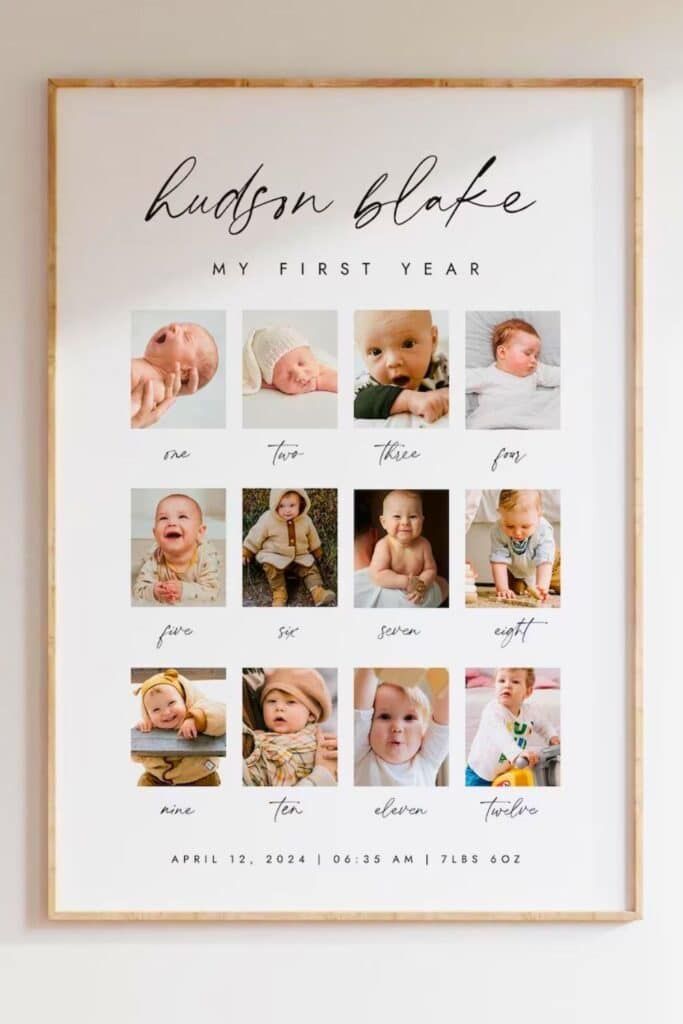 baby photo wall ideas