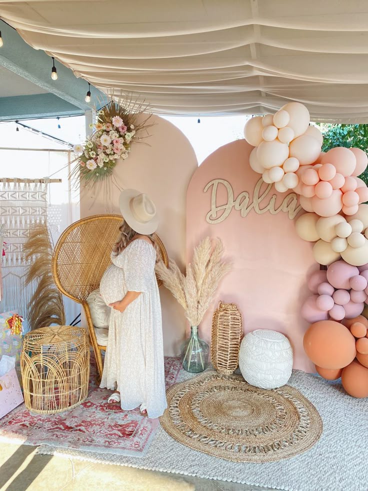 baby shower photo backdrop ideas