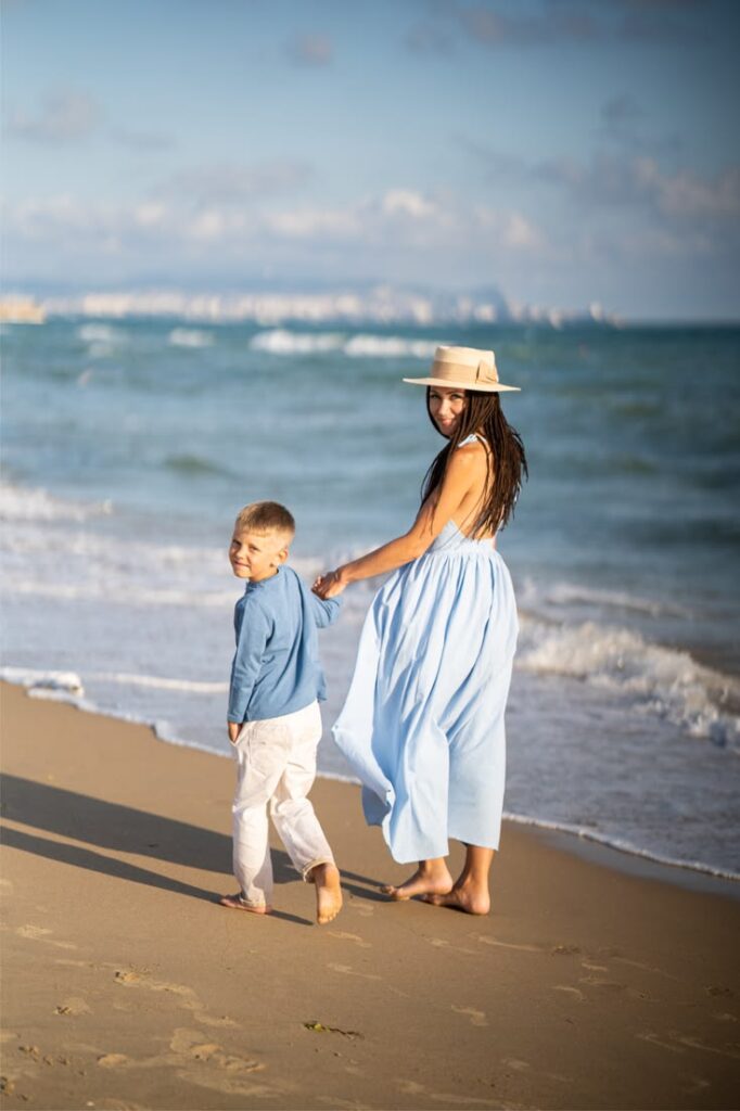 cute mom and son photoshoot ideas