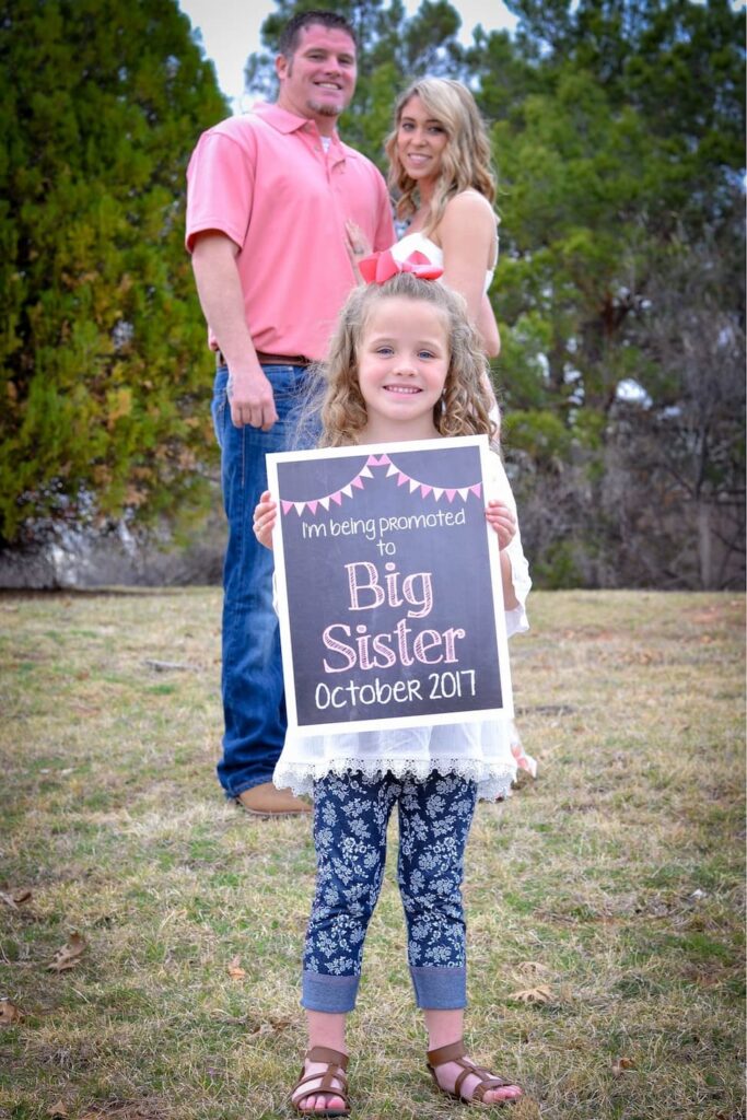 big sister announcement photo ideas