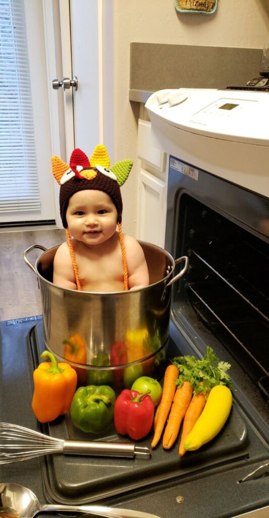 baby's first thanksgiving photo ideas