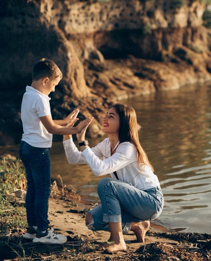 cute mom and son photoshoot ideas