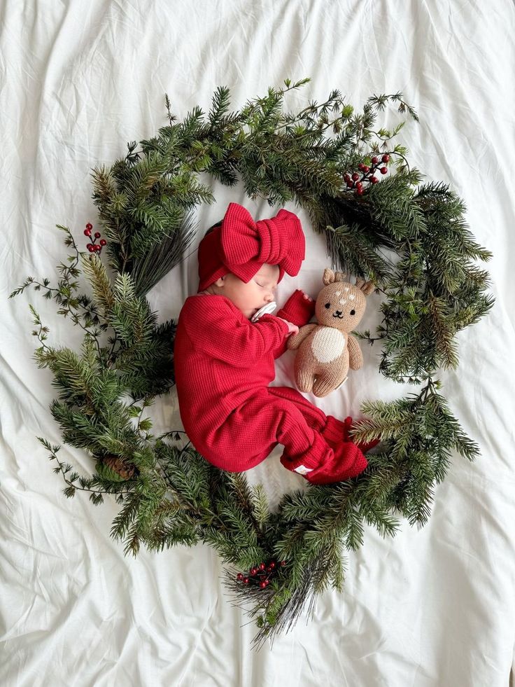 baby first christmas photo ideas
