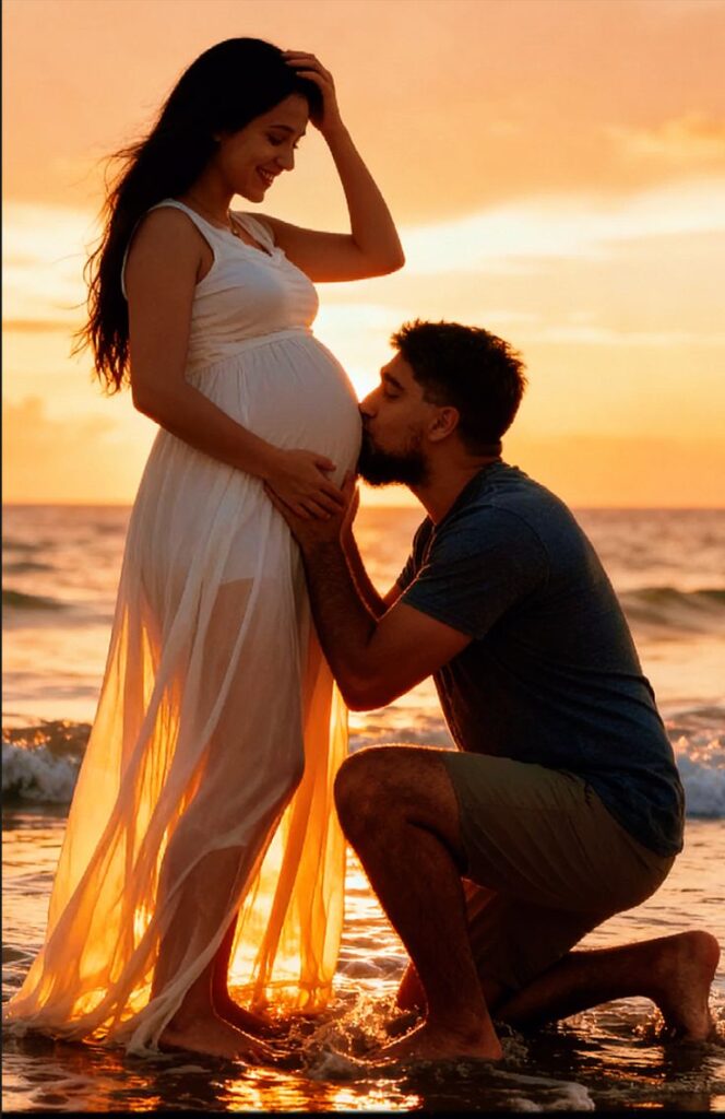 beach maternity photo ideas