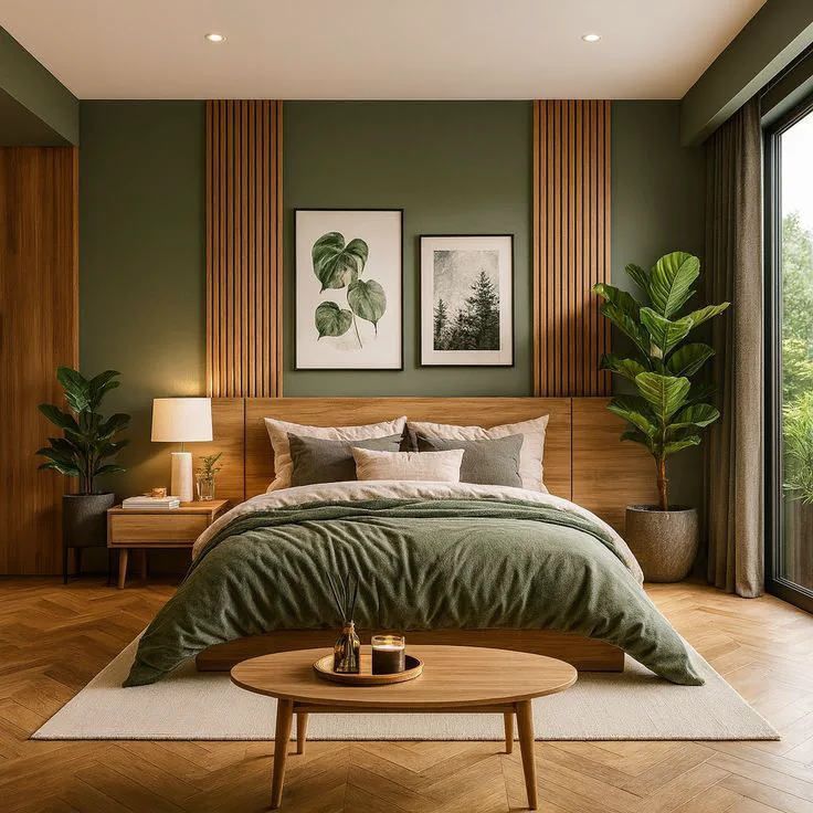 bedroom photo wall ideas