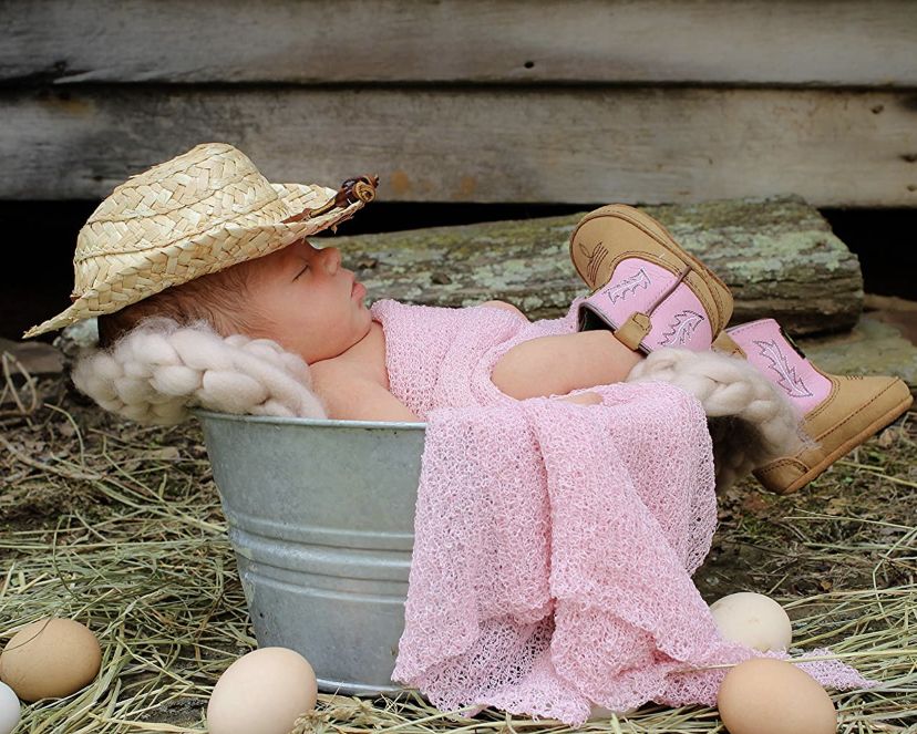 baby in a basket photo ideas