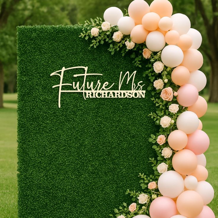 bridal shower photo backdrop ideas
