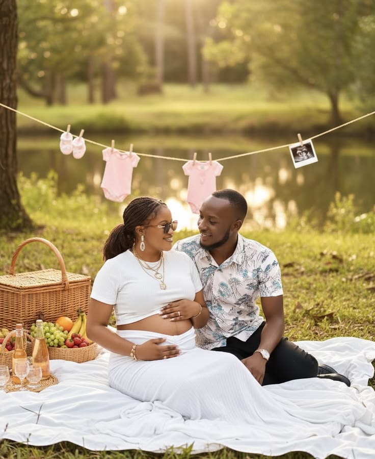 black family maternity photo ideas