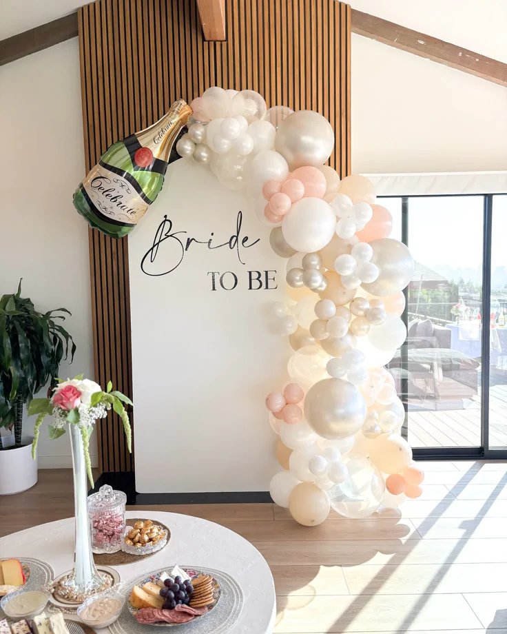 bridal shower photo backdrop ideas