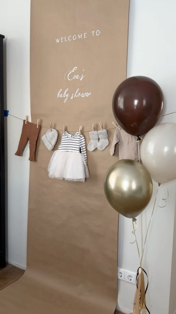 baby shower photo backdrop ideas