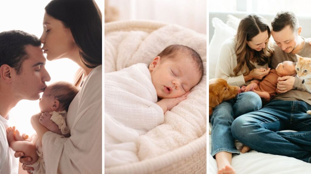 at home newborn photo ideas