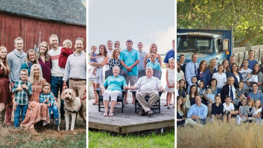creative large family photo ideas