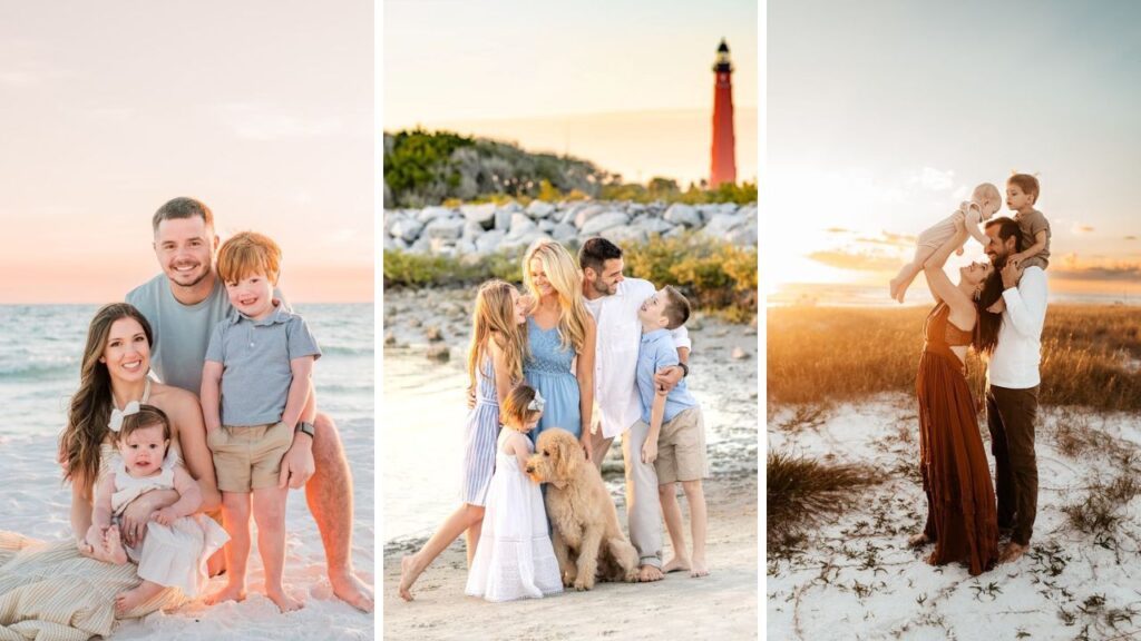 cute family beach photo ideas